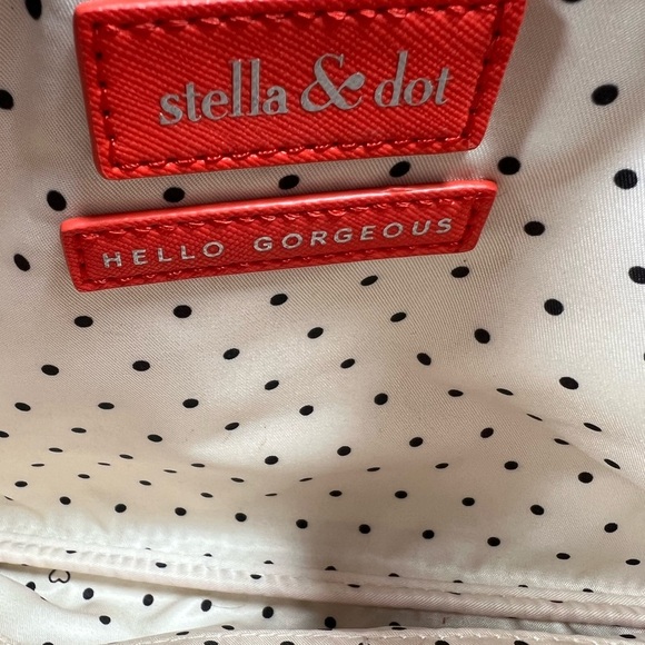 Stella & Dot Red Clutch with Pink and White Accents - Picture 3 of 3